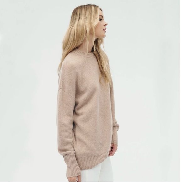 NAADAM Luxe Cashmere Oversized Crewneck Sweater - Picture 2 of 8